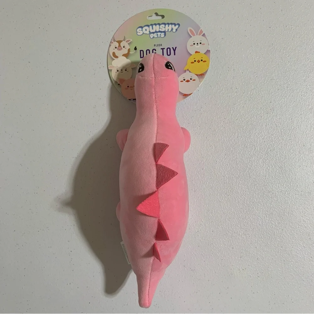 Squishy Pets Plush Dinosaur Dog Toy-NWT